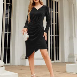 StyleCast V-Neck Sheath Dress-picture-7