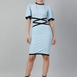Kotty Flared Sleeves Sheath Dress-picture-32