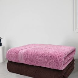 Aura Set of 2  Solid 500 GSM Cotton Bath Towel-6
