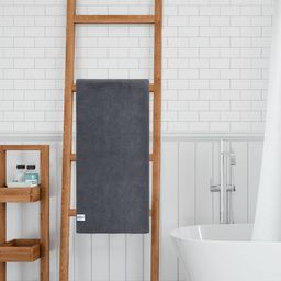 Softspun Microfiber Grey 340 GSM Anti Bacterial Bath Towel-picture-11