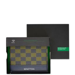 United Colors of Benetton Checked Leather Two Fold Wallet-picture-7