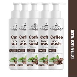 Verdant Natural Care Set Of 5 Coffee Face Wash For Skin Illumination - 100ml Each-24