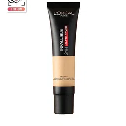 LOreal Paris Infallible 24H Matte Cover SPF20 PA+++ Liquid Foundation 35ml- Light Ivory 30-28