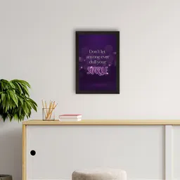 eCraftIndia Blue & Purple Motivational Quote Satin Matt Texture UV Wall Art Painting-image-80