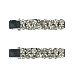Aye Candy Girls Set of 2 Embellished Alligator Hair Clips-25