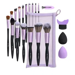 BS MALL Set Of 16 Premium Makeup Brushes With Makeup Tools Kit Premium Applicator Kit-17