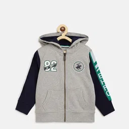 Beverly Hills Polo Club Boys Grey Hooded Sweatshirt-image-15