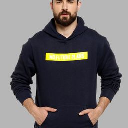 Campus Sutra Men Blue Printed Hooded Cotton Sweatshirt-image-79
