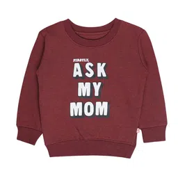 Bodycare Kids Boys Maroon Printed Sweatshirt-image-27