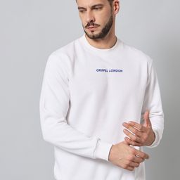 GRIFFEL Men White Sweatshirt-image-11