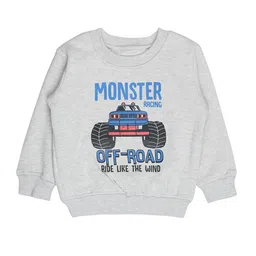 Bodycare Kids Boys Grey Printed Sweatshirt-image-66