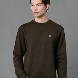Red Tape Men Olive Green Solid Sweatshirt-image-99