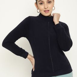 METTLE Women Plus Size Fleece High-Neck Sweatshirt-picture-15