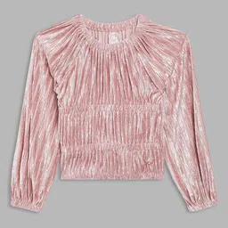 Blue Giraffe Girls Peach-Coloured Pullover Sweatshirt-image-38
