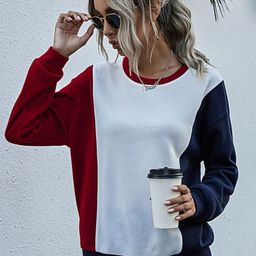 StyleCast Women Maroon Colourblocked Sweatshirt-image-55