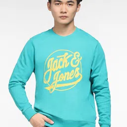 Jack & Jones Men Blue Cotton Printed Sweatshirt-picture-12
