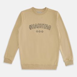 Pantaloons Junior Boys Beige Printed Round Neck Cotton Sweatshirt-image-28