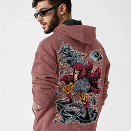 Crazymonk Men Printed Hooded Sweatshirt-picture-39