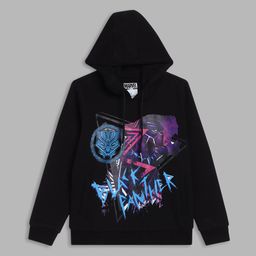 Blue Giraffe Boys Black Printed Hooded Sweatshirt-image-20