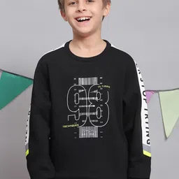 Monte Carlo Boys Typography Printed Round Neck Cotton Pullover Sweatshirt-image-25