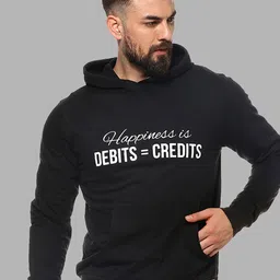 Campus Sutra Men Black Printed Hooded Sweatshirt-image-18