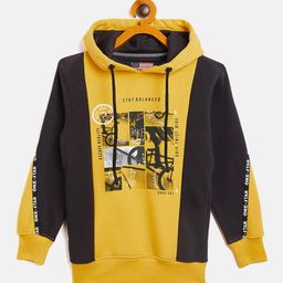 Duke Boys Mustard Printed Hooded Sweatshirt-image-90