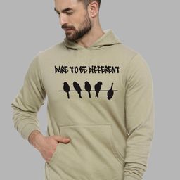 Campus Sutra Men Olive Green Printed Hooded Sweatshirt-image-74