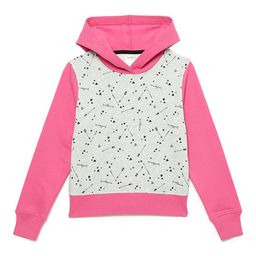 mackly Girls Pink Printed Hooded Sweatshirt-image-29