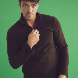 DeFacto Men Brown Solid Sweatshirt-picture-40