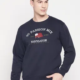 Duke Men Blue Printed Sweatshirt-picture-40