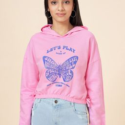 Coolsters by Pantaloons Girls Graphic Printed Crop Sweatshirt-34