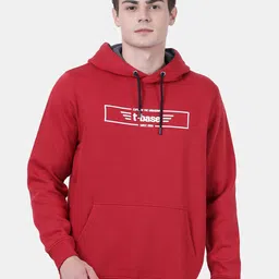 t-base Men Red Printed Detachable Hood Sweatshirt-image-61
