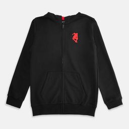 Pantaloons Junior Boys Black Cotton Hooded Sweatshirt-image-55