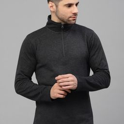 Style Quotient Mock Collar Pullover Cotton Sweatshirt-image-84