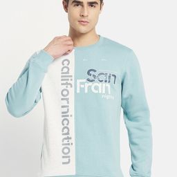 Octave Men Blue & White Printed Sweatshirt-picture-21