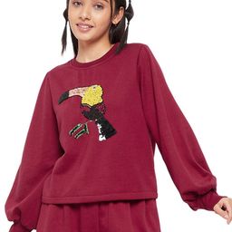Antheaa Girls Embellished Fleece Sweatshirt-image-46