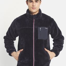 Octave Men Navy Blue Front-Open Sweatshirt-picture-19