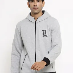 COMICSENSE Men Anime Printed Death Note Hooded Sweatshirt-image-17