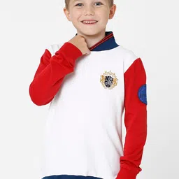 KATE & OSCAR Boys White Cotton Sweatshirt-image-26