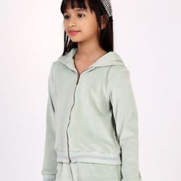 One Friday Girls Hooded Front-Open Sweatshirt-picture-16