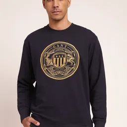 GANT Men Blue Printed Sweatshirt-image-67