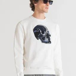 Antony Morato Men Cream-Coloured Printed Sweatshirt-picture-6