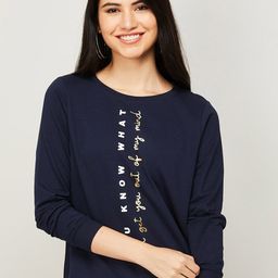 Fame Forever by Lifestyle Women Navy Blue Sweatshirt-image-32