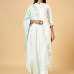 RANGMANCH BY PANTALOONS Floral Woven Design Dupatta with Zari-31