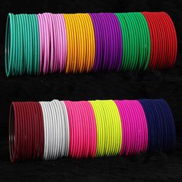 NMII Set Of 144 Plain Metal Bangles-11