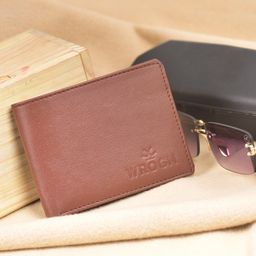 WROGN Men Textured Leather Two Fold Wallet-9