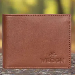 WROGN Men Textured Leather Two Fold Wallet-11