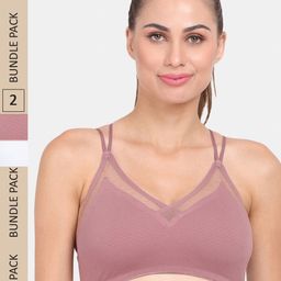 Amour Secret Pack of 2 Lightly Padded Sports Bra-image-28