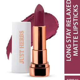 Just Herbs Long Stay & High Pigmented Relaxed Matte Lipstick - Mauve Magic 02-30