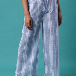 Aila Women Mid-Rise Striped Trouser-image-45